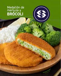 Medallón de merluza con brócoli